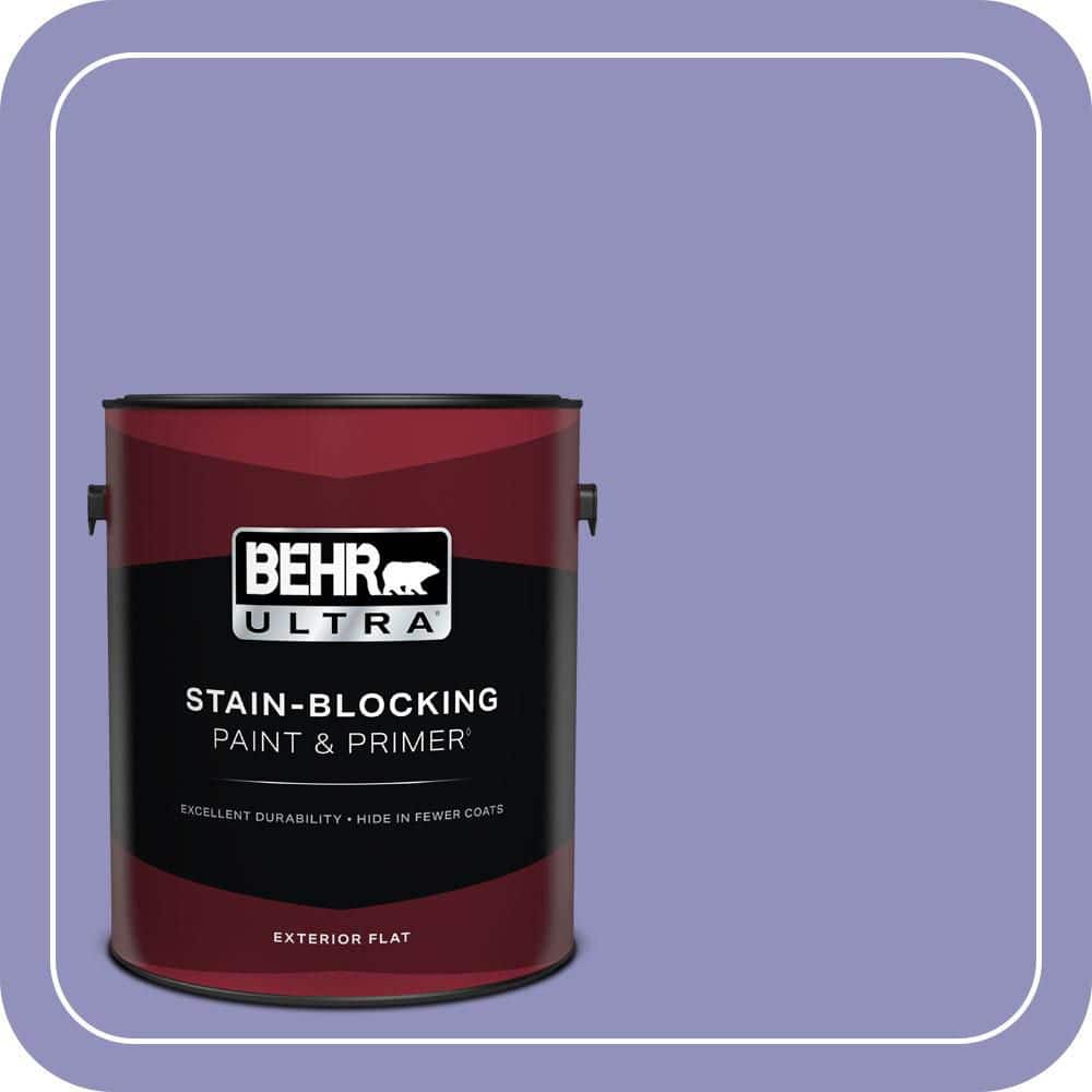 BEHR ULTRA 1 gal. #PPU16-05 Lily of the Nile Flat Exterior Paint & Primer