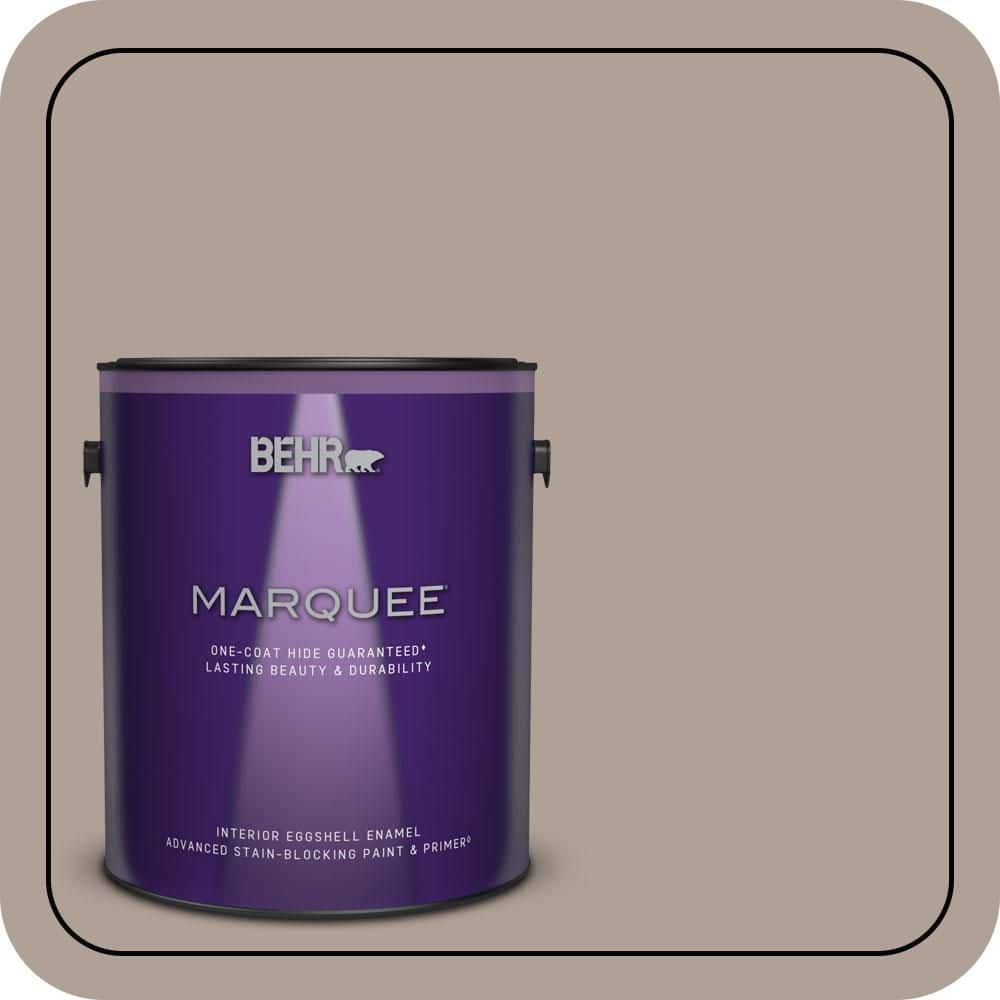 BEHR MARQUEE 1 gal. #N180-4 Moleskin One-Coat Hide Eggshell Enamel Interior Paint & Primer (1)