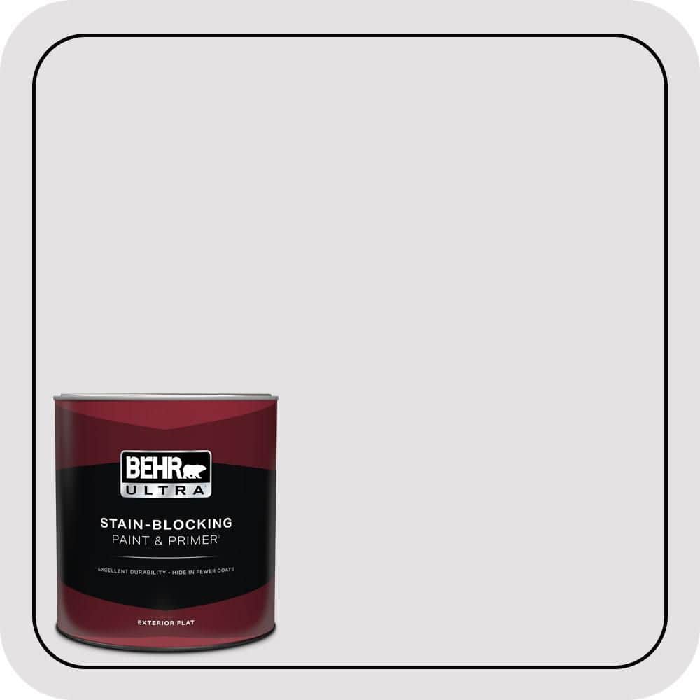 BEHR ULTRA 1 qt. #PR-W02 Early Crocus Flat Exterior Paint & Primer