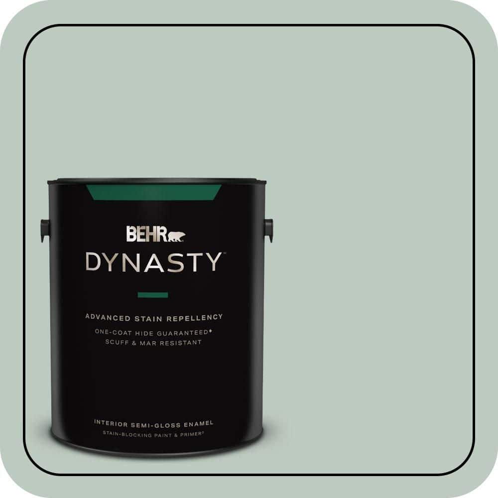 BEHR DYNASTY 1 gal. #N420-2 Mountain Falls Semi-Gloss Enamel Interior Stain-Blocking Paint & Primer