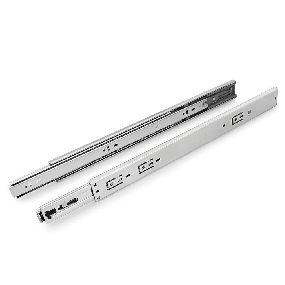 LAIFUCAM 22 in. Zinc Plated Steel Side/Rear Mount Soft-Close Full Extension Heavy Duty Drawer Slides 10 Pairs (2)