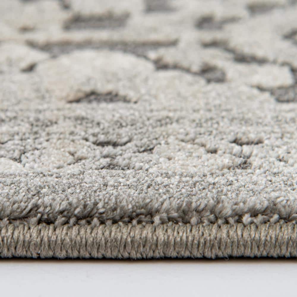 Home Decorators Collection Skyline Gray 5 ft. x 7 ft.Floral Area Rug (4)