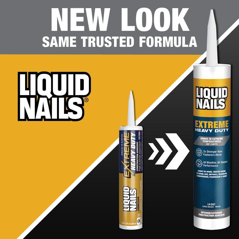 Liquid Nails Extreme Heavy Duty 10 oz. White Interior and Exterior Construction Adhesive (2)