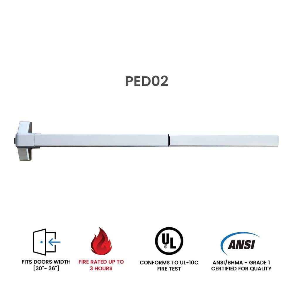 Premier Lock Heavy-Duty 30-36 in. Panic Bar Exit Device Fire Rated Grade-1