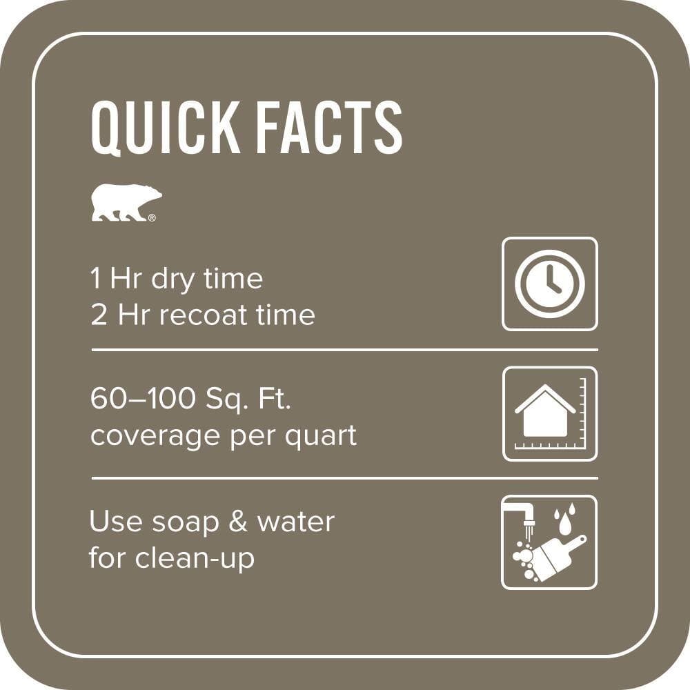 BEHR PREMIUM PLUS #N320-6A Ash Brown Enamel EcoMix Plant-Based & Primer (3)