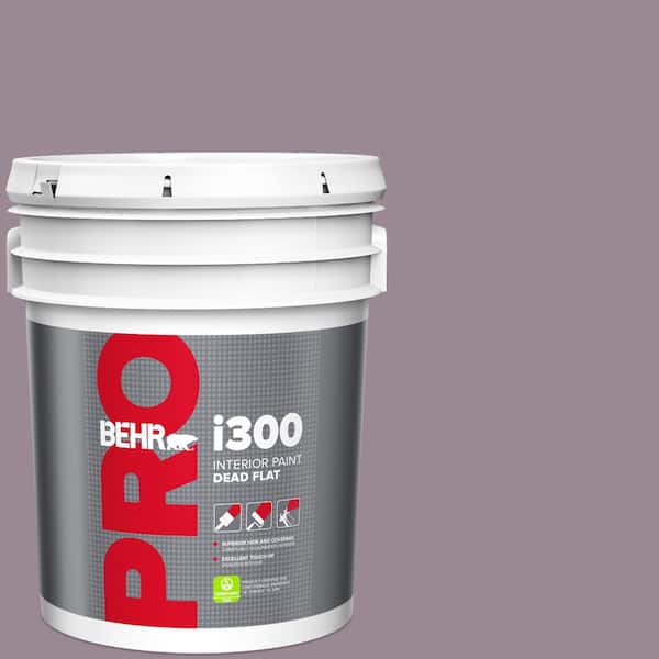 BEHR PRO 5 gal. #690F-5 Purple Mauve Dead Flat Interior Paint (2)