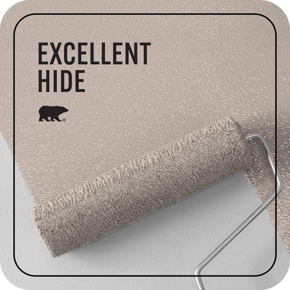 BEHR PREMIUM PLUS 1 gal. #N190-2 Stonewashed Brown Ceiling Flat Interior Paint & Primer (2)