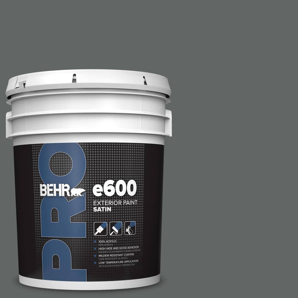 BEHR PRO 5 gal. #HDC-MD-28 Cordite Satin Exterior Paint