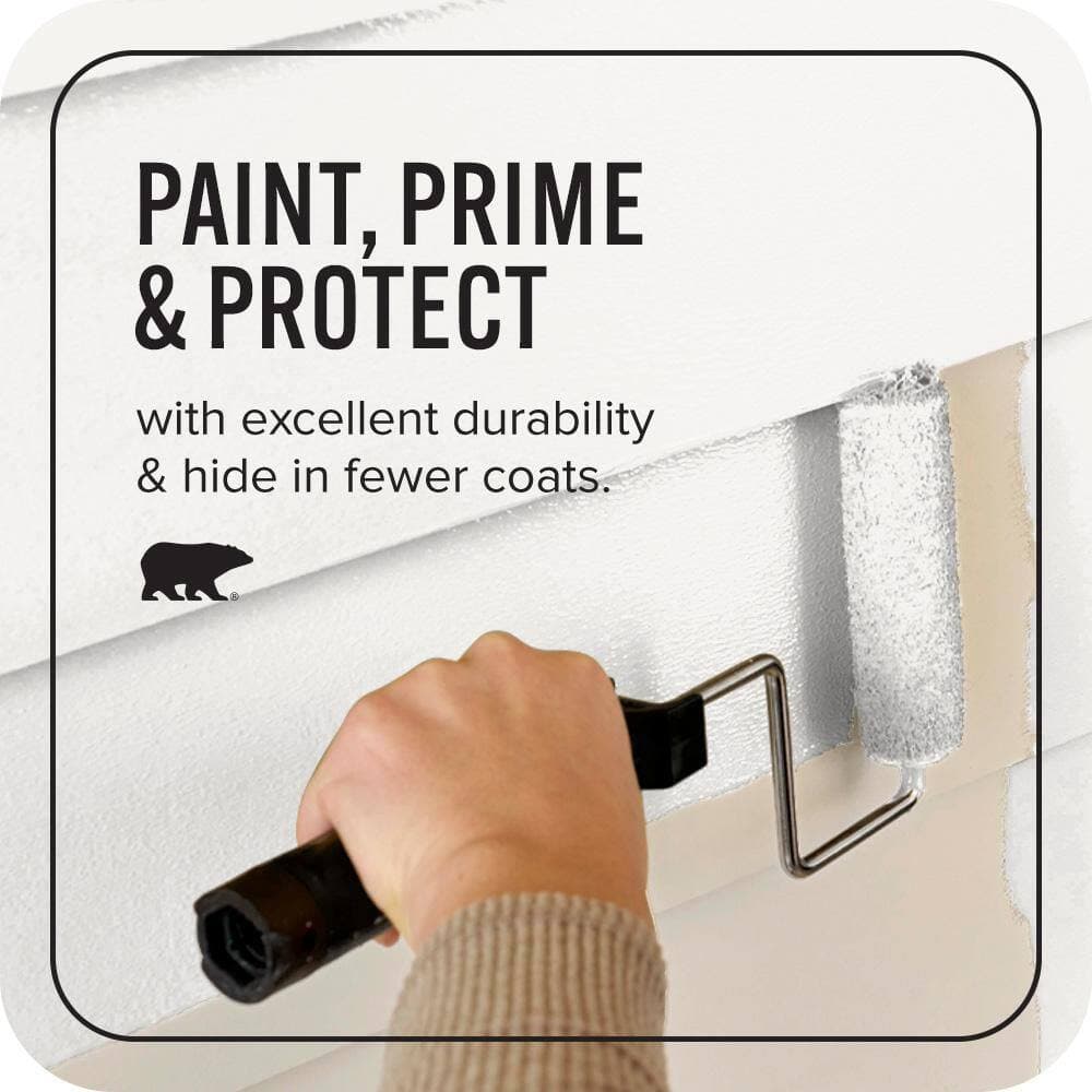 BEHR ULTRA 1 qt. #W-D-600 Bridal Veil Satin Enamel Exterior Paint & Primer (3)