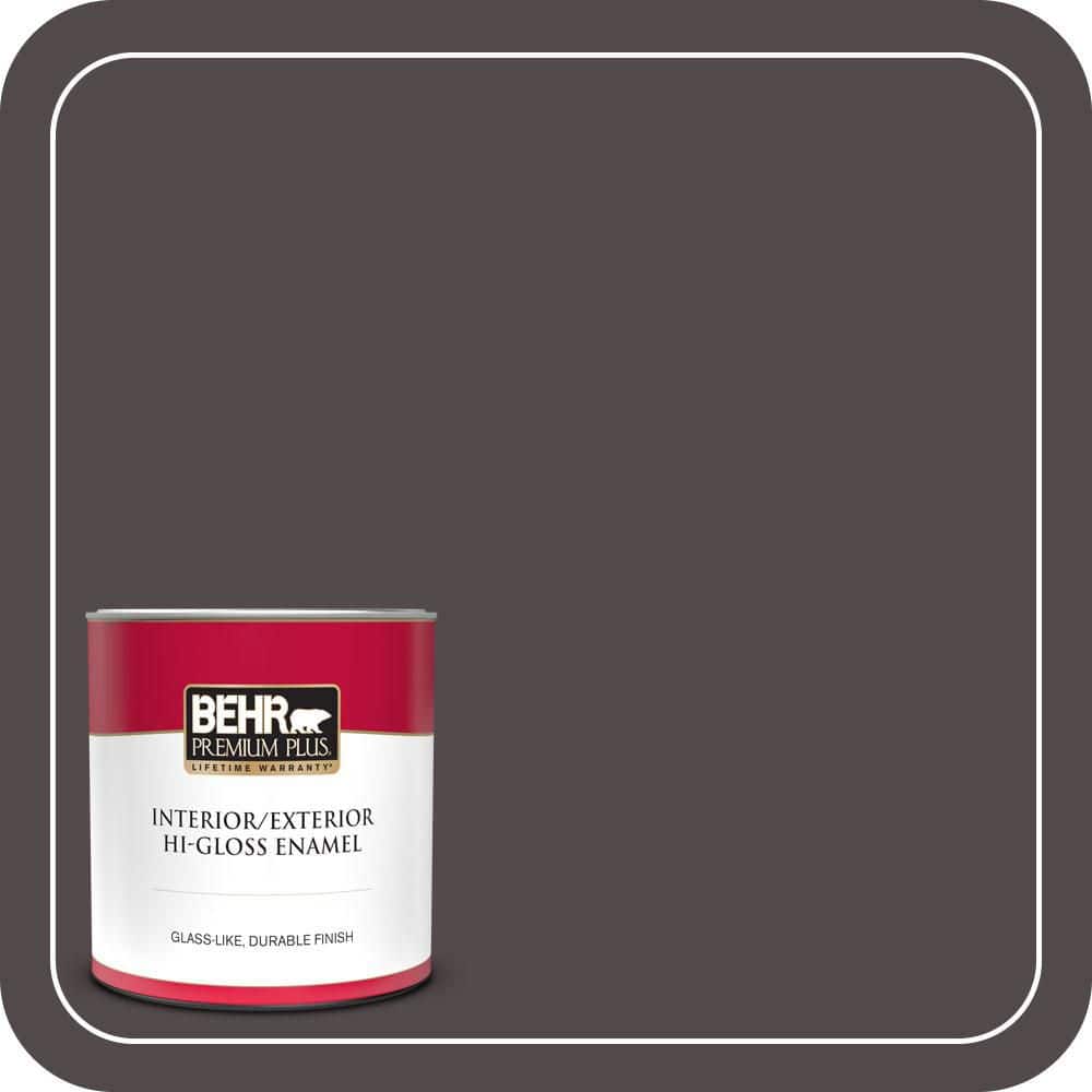 BEHR PREMIUM PLUS 1 qt. #MQ1-34 Instant Classic Hi-Gloss Enamel Interior/Exterior Paint & Primer (1)