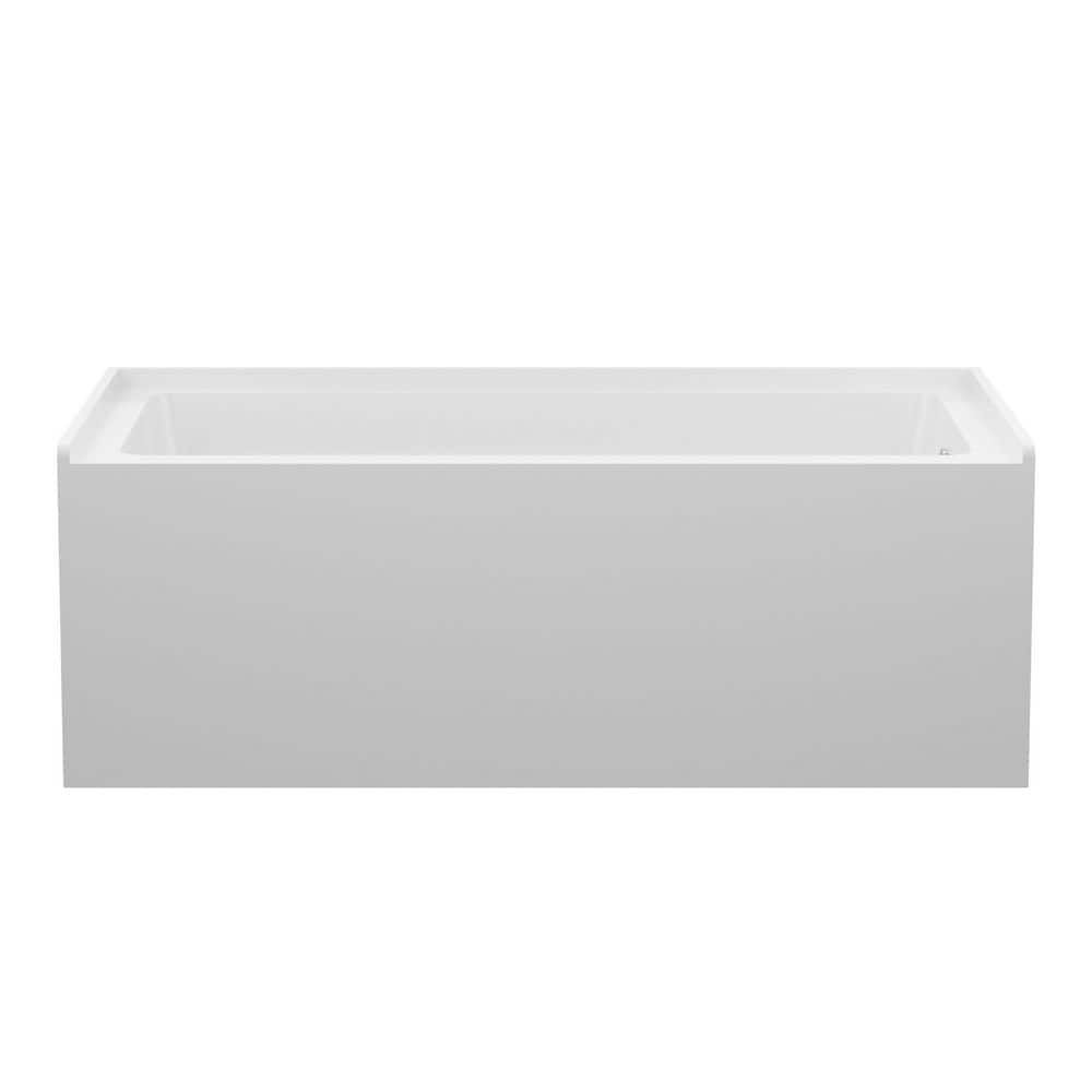 Boosicavelly 60 in. x 32 in. Acrylic Surface Freestanding Soaking Bathtub with Drain in Glossy White (1)