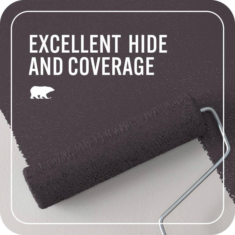 BEHR PREMIUM PLUS 1 qt. #BXC-09 Dark Burgundy Wine Flat EcoMix Plant-Based Interior Paint & Primer (2)