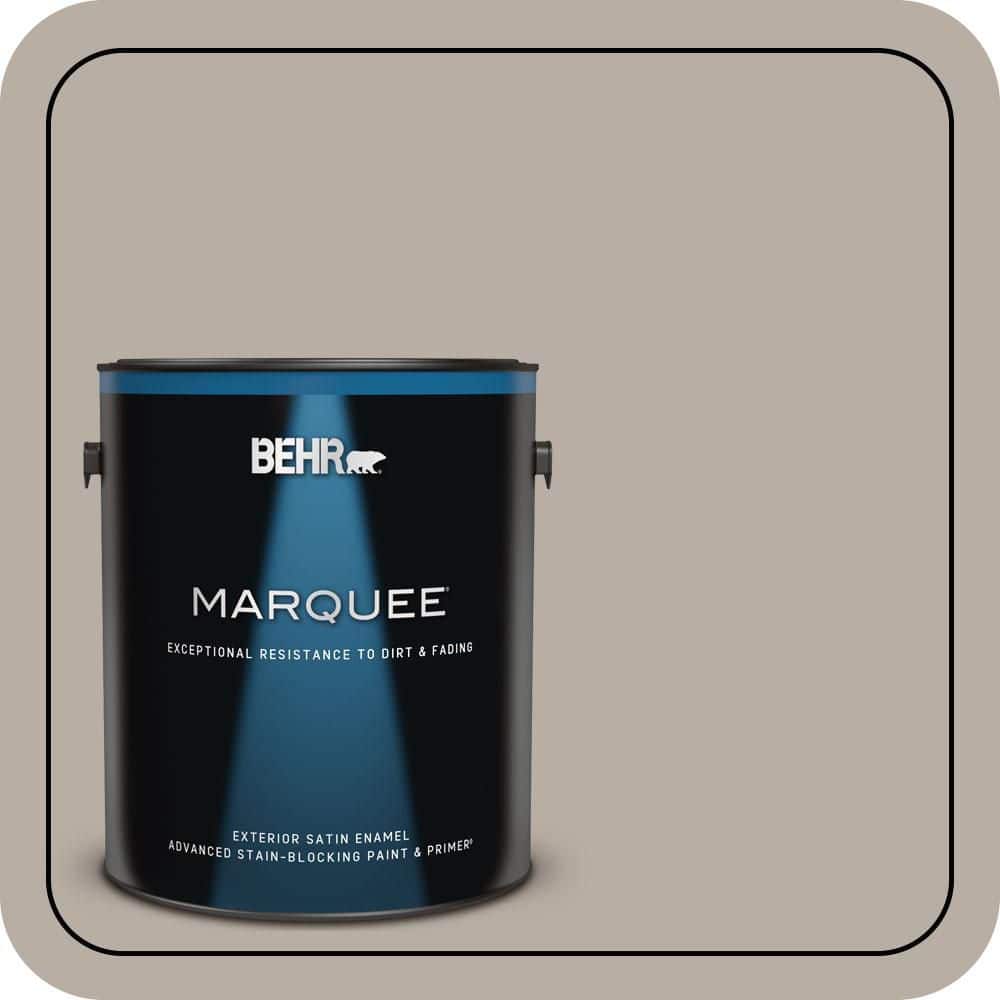 BEHR MARQUEE 1 gal. #T18-08 Off The Grid Satin Enamel Exterior Paint & Primer