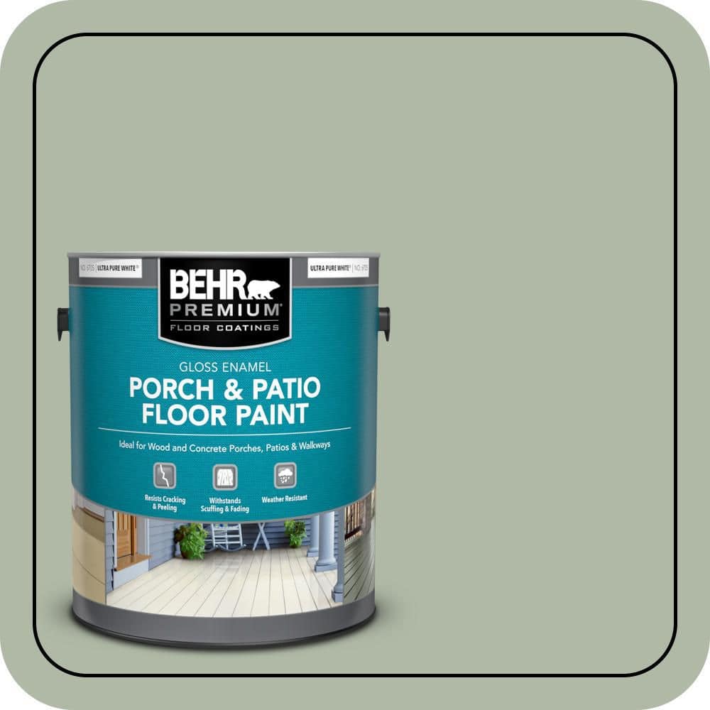 BEHR PREMIUM 1 gal. #N390-3 Jojoba Gloss Enamel Interior/Exterior Porch and Patio Floor Paint