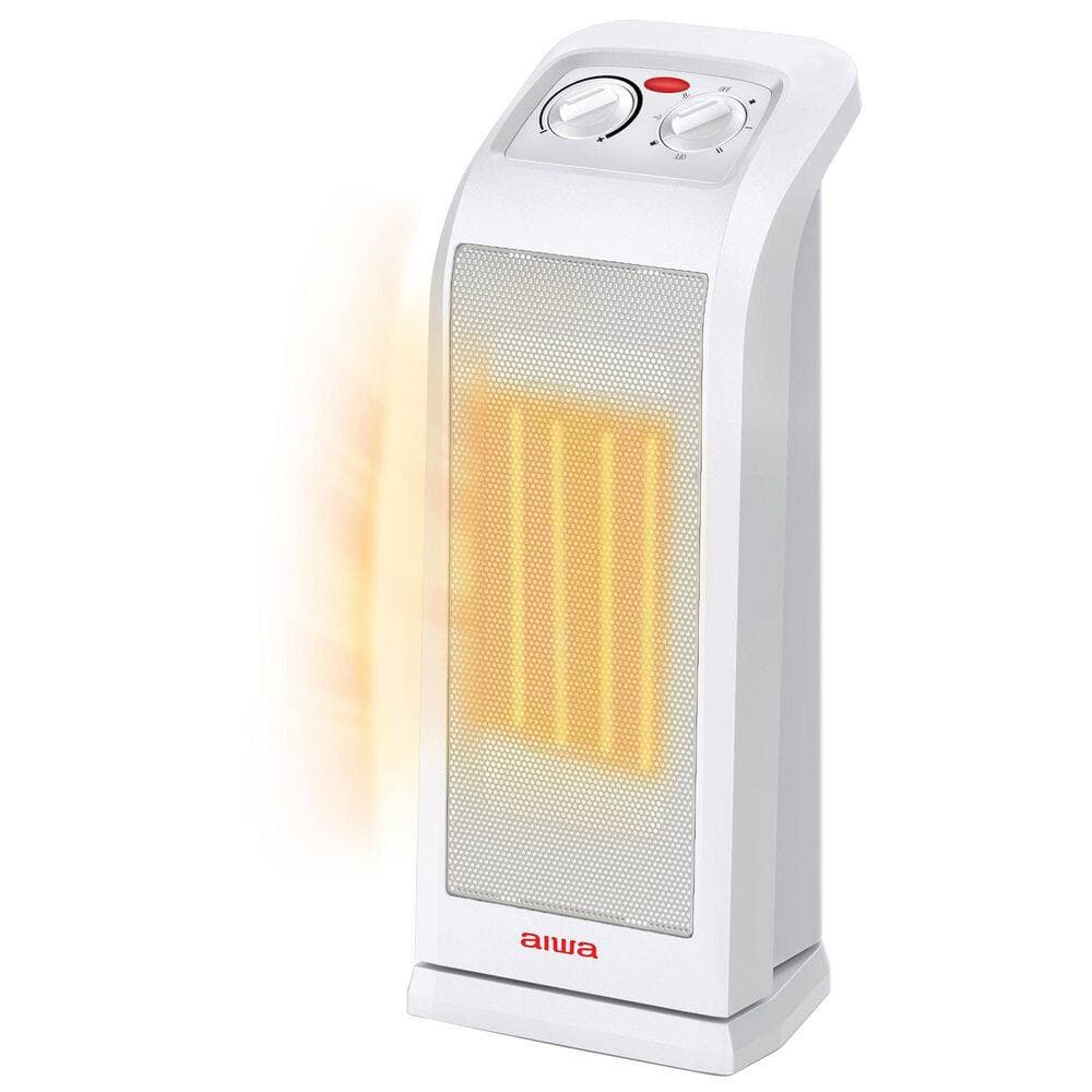 AIWA 19.48 in. 1500-Watt Ceramic Electric Space Indoor Tower Heater, Convection, Overheat Protection, Tip-Over Auto-Shutoff (2)