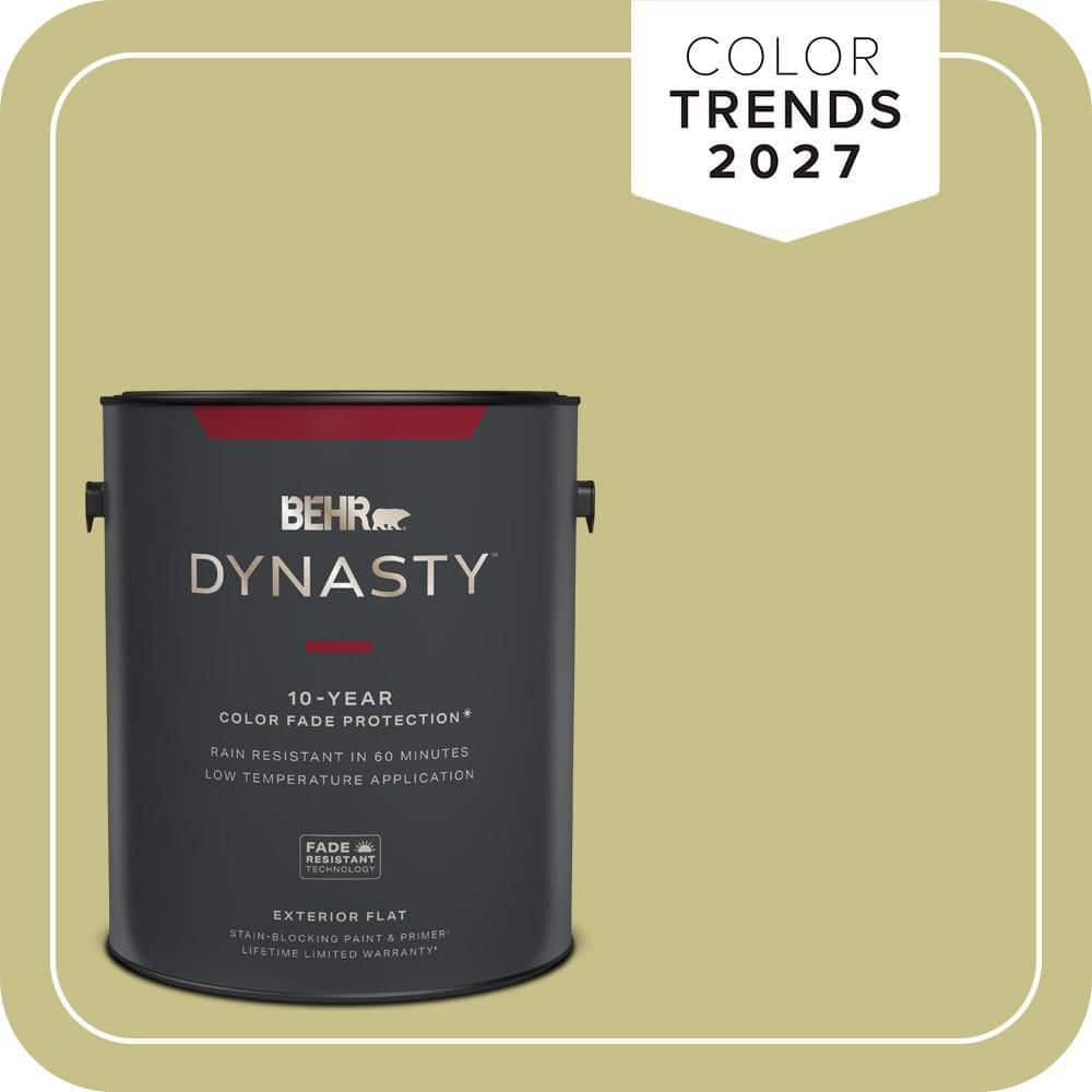 BEHR DYNASTY 1 gal. #PPU9-11 Wheat Grass Flat Exterior Stain-Blocking Paint & Primer