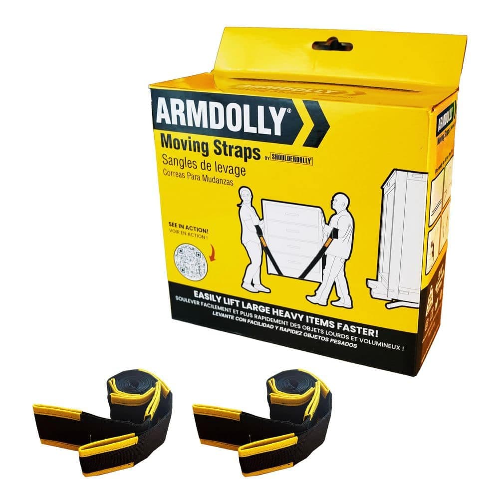 SHOULDER DOLLY ArmDolly Forearm Moving Straps-Lift, Carry and Move Heavy Furniture and Appliances up to 600 lbs.