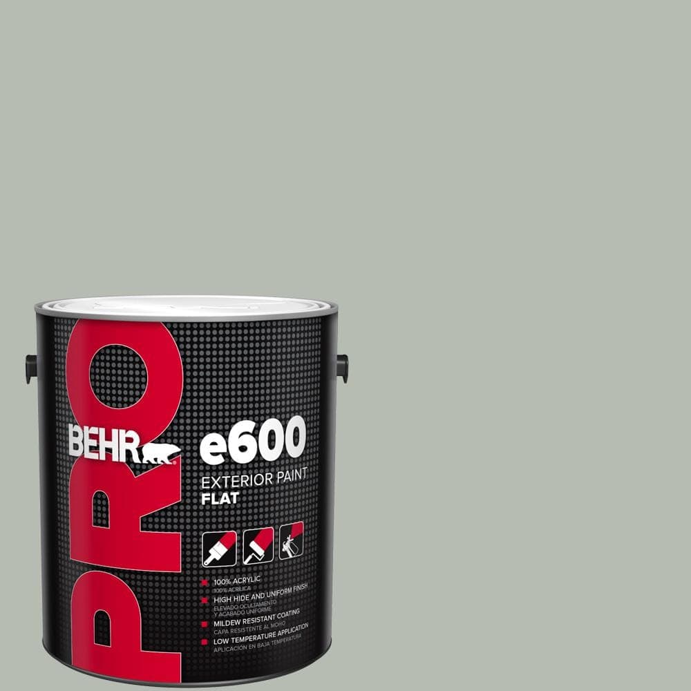 BEHR PRO 1 gal. #HDC-AC-21 Keystone Gray Flat Exterior Paint