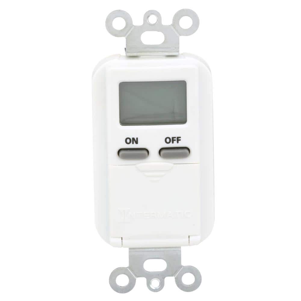 Intermatic 15 Amp Digital In-Wall Timer - White (2)