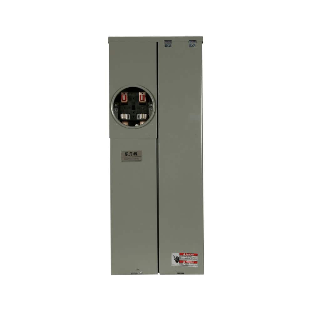 Eaton BR 100 Amp 24-Circuit Outdoor Solar Ready EUSERC Meter Breaker Panel