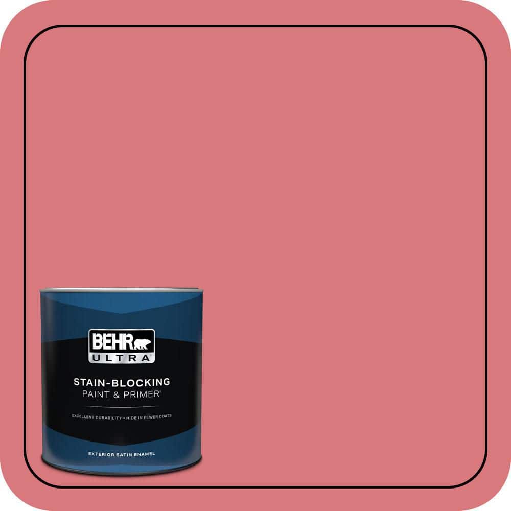 BEHR ULTRA 1 qt. #P160-4 Juicy Details Satin Enamel Exterior Paint & Primer