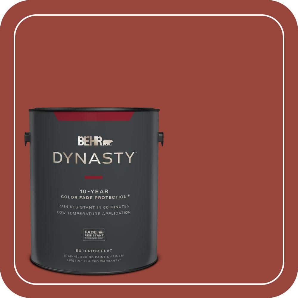 BEHR DYNASTY 1 gal. #S-H-190 Antique Red Flat Exterior Stain-Blocking Paint & Primer