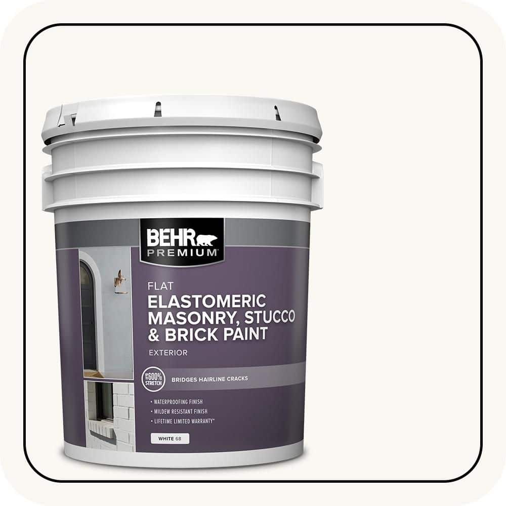 BEHR PREMIUM 5 gal. Elastomeric Masonry, Stucco and Brick Exterior Paint (1)