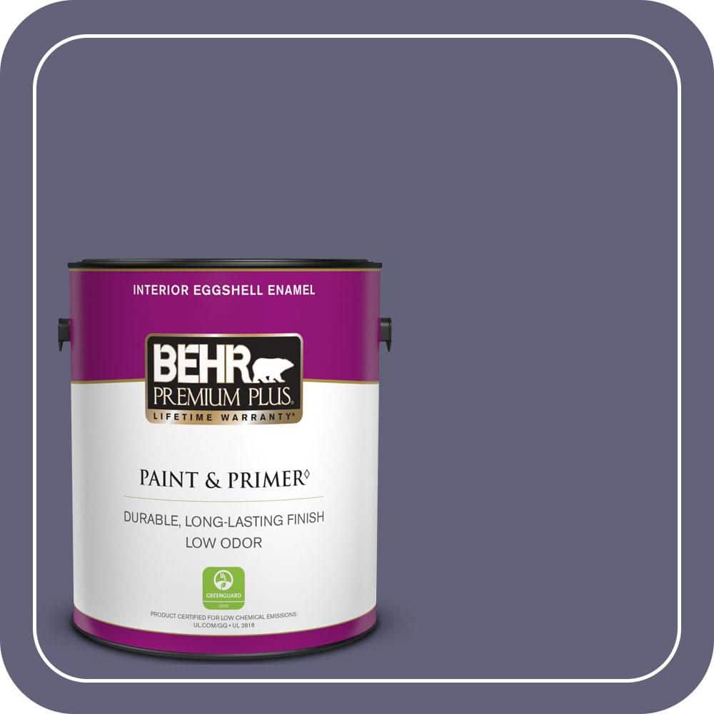 BEHR PREMIUM PLUS 1 gal. #PMD-44 Twilight Dusk Eggshell Enamel Low Odor Interior Paint & Primer