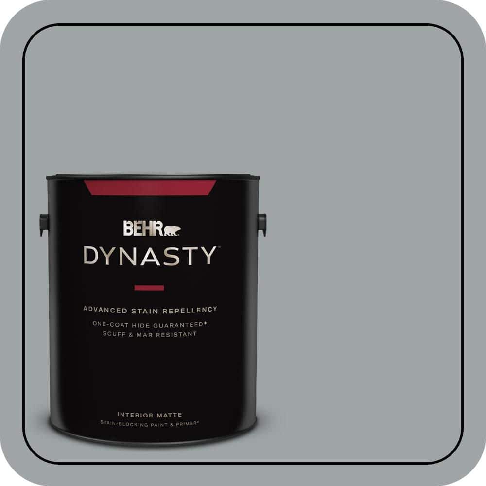BEHR DYNASTY 1 gal. #MQ5-30 Silent Film One-Coat Hide Matte Interior Stain-Blocking Paint & Primer