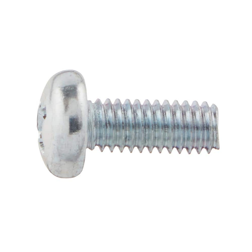 Everbilt M4-0.7 x 10mm Zinc Pan Head Phillips Drive Machine Screw 4-Pieces (3)