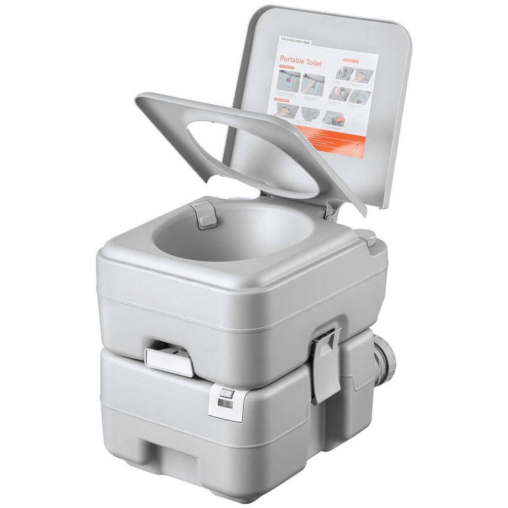 Tahanbath Non-Electric 5.3 gal. Portable Camping Waterless Toilet with Level Indicator and Carry Bag (2)