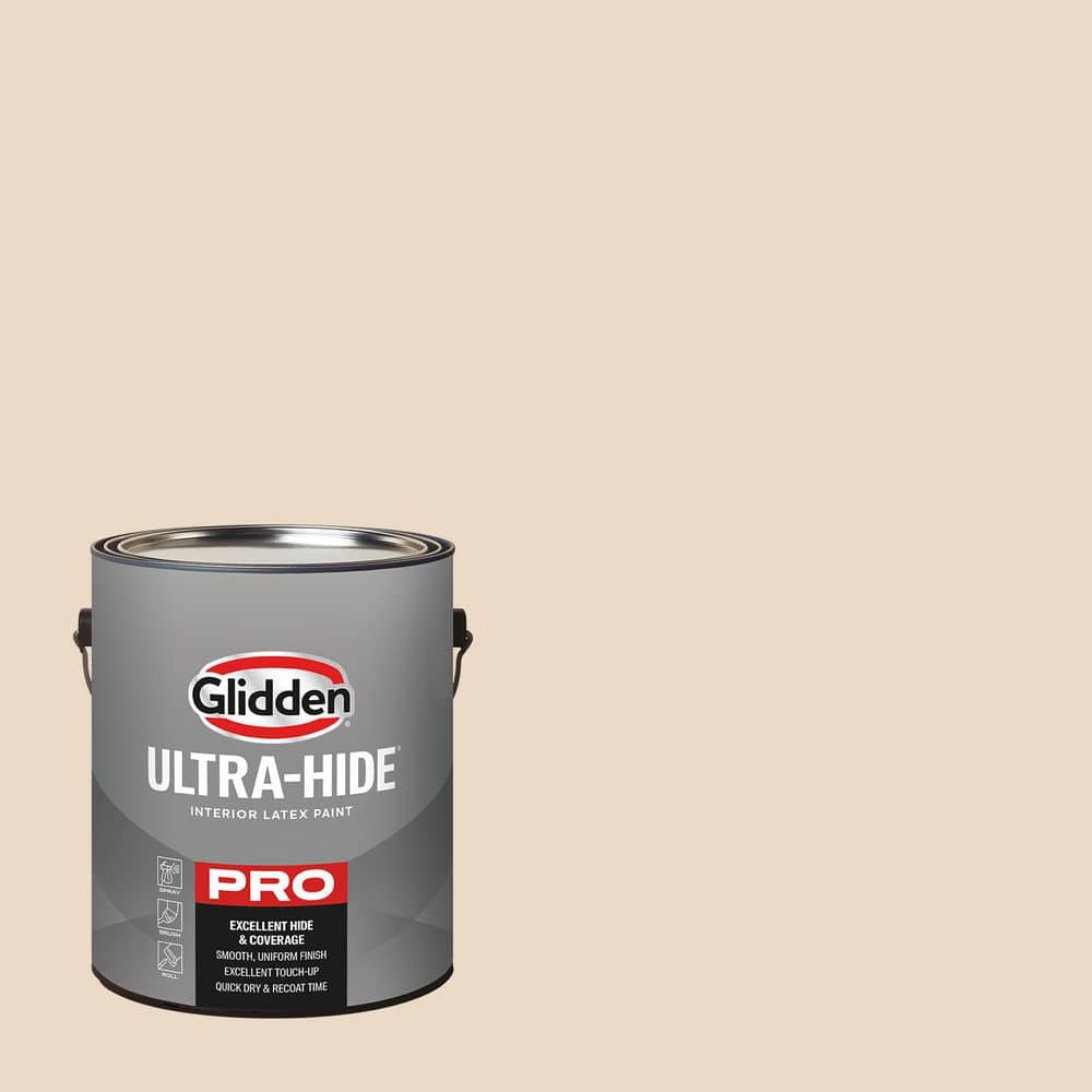 Glidden Ultra-Hide 1 gal. PPG1080-1 Oatmeal Cookie Eggshell Interior Paint