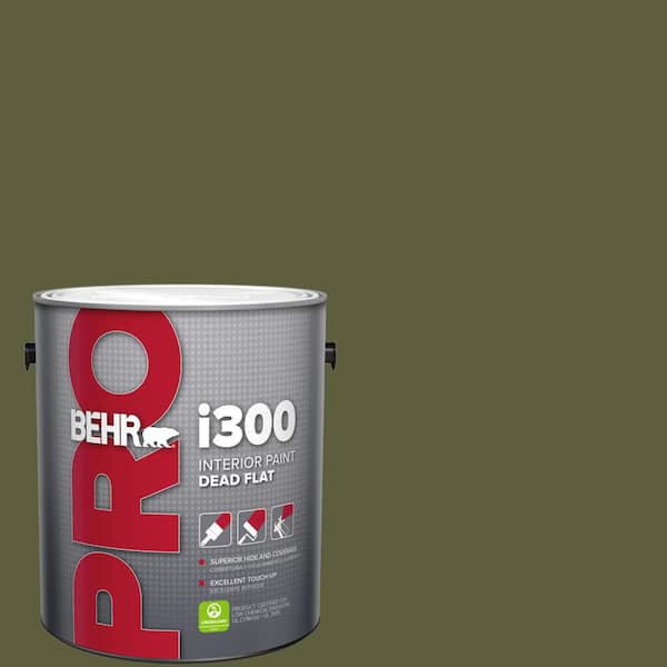 BEHR PRO 1 gal. #PPU9-25 Eastern Bamboo Dead Flat Interior Paint (2)