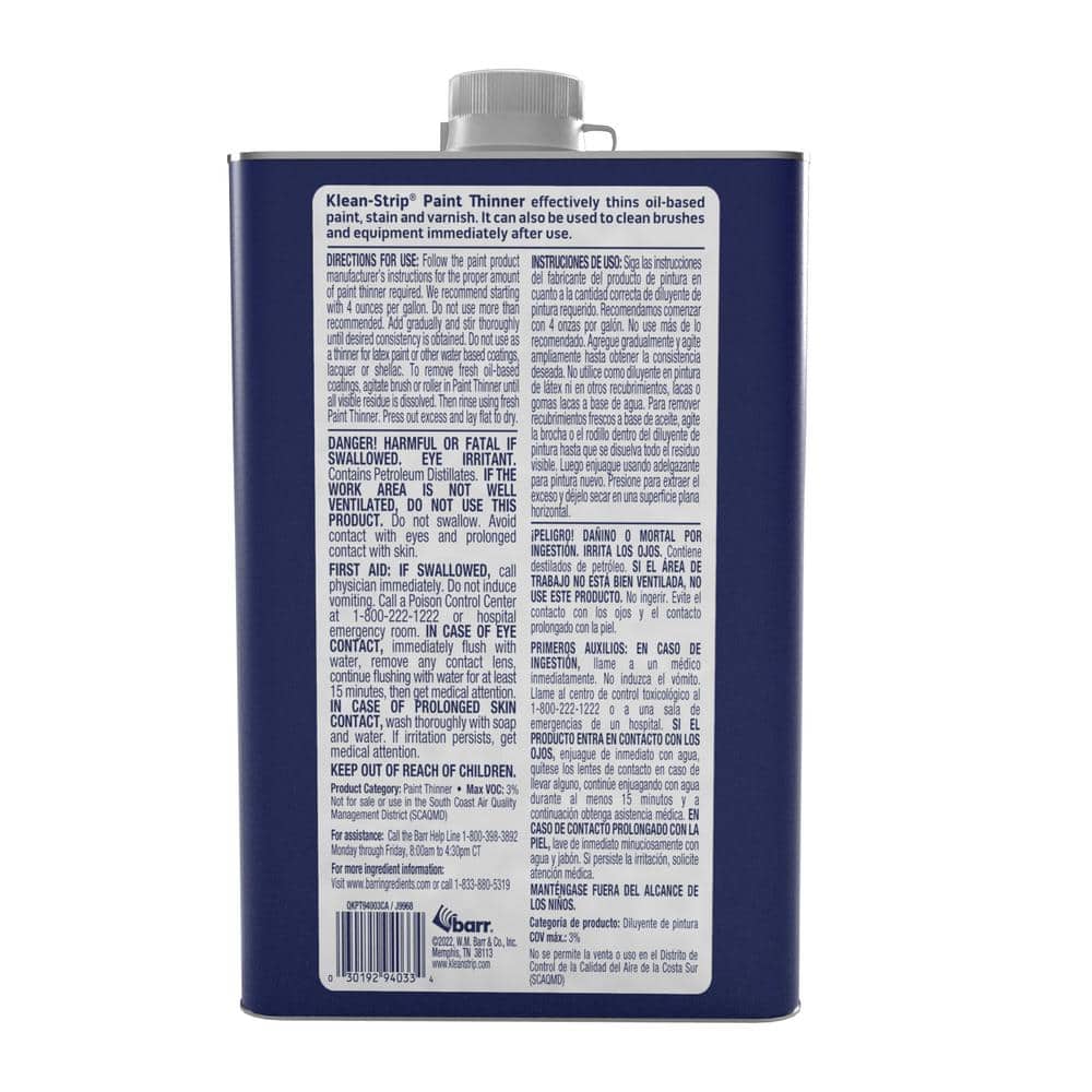 Klean-Strip 1 qt. Paint Thinner - CARB Formula (2)