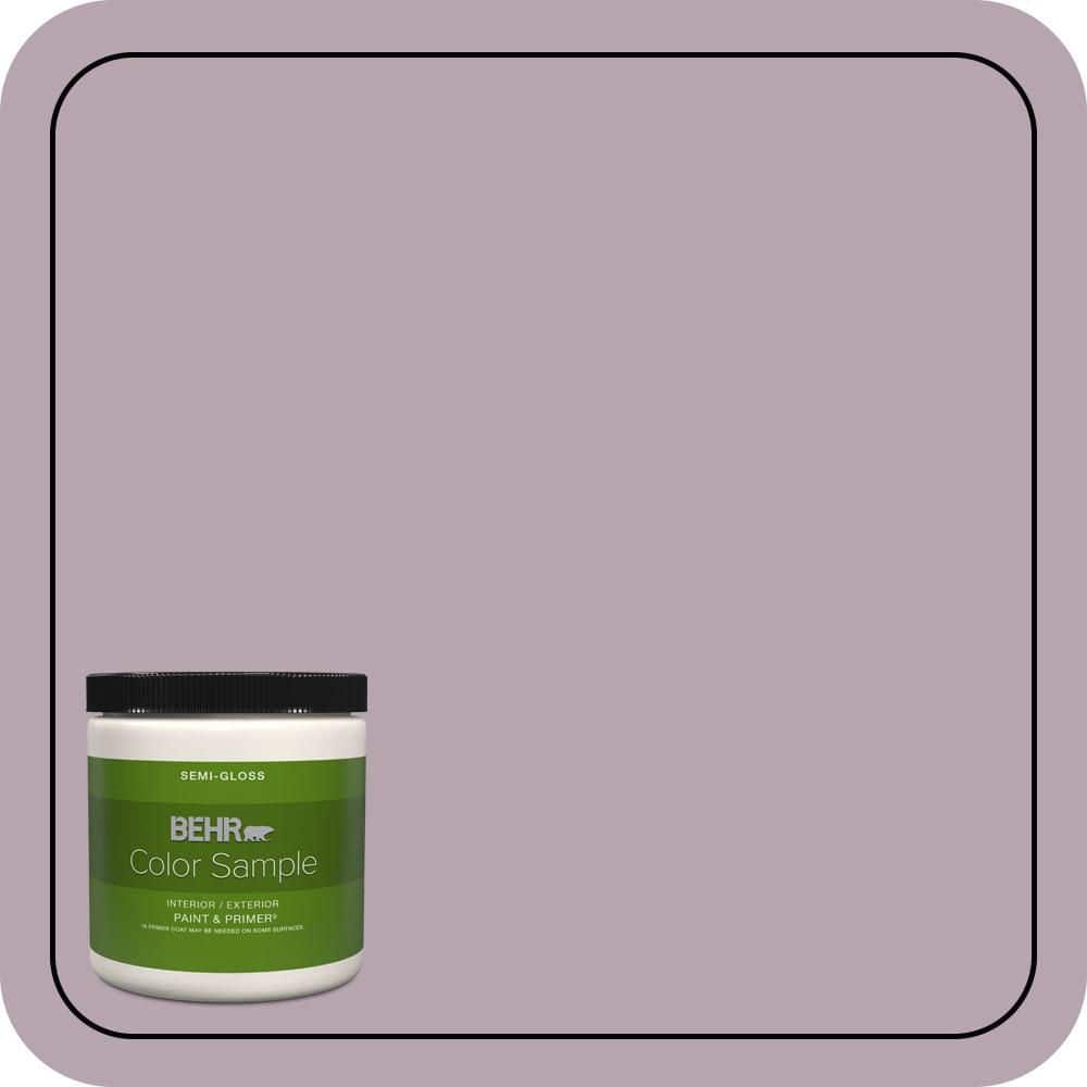 BEHR PREMIUM PLUS 8 oz. #690F-4 Midsummer Dream Semi-Gloss Interior/Exterior Paint & Primer Color Sample
