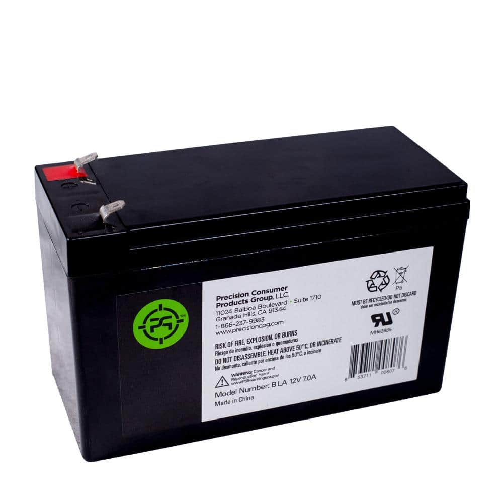 Unbranded 2.5 in. Lead Acid 12-Volt 7.0 Ah Black Replacement Battery (3)