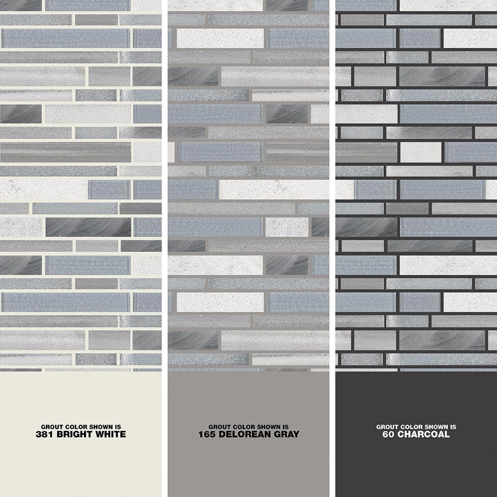 MSI Harlow Interlocking 12 in. x 12 in. x 0.31 in. Glass/Stone/Metal Mesh-Mounted Mosaic Tile (1 sq. ft./Each) (4)