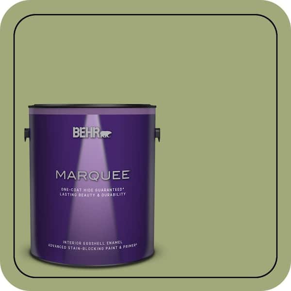 BEHR MARQUEE 1 gal. #T18-16 Nurturing Eggshell Enamel Interior Paint & Primer (2)