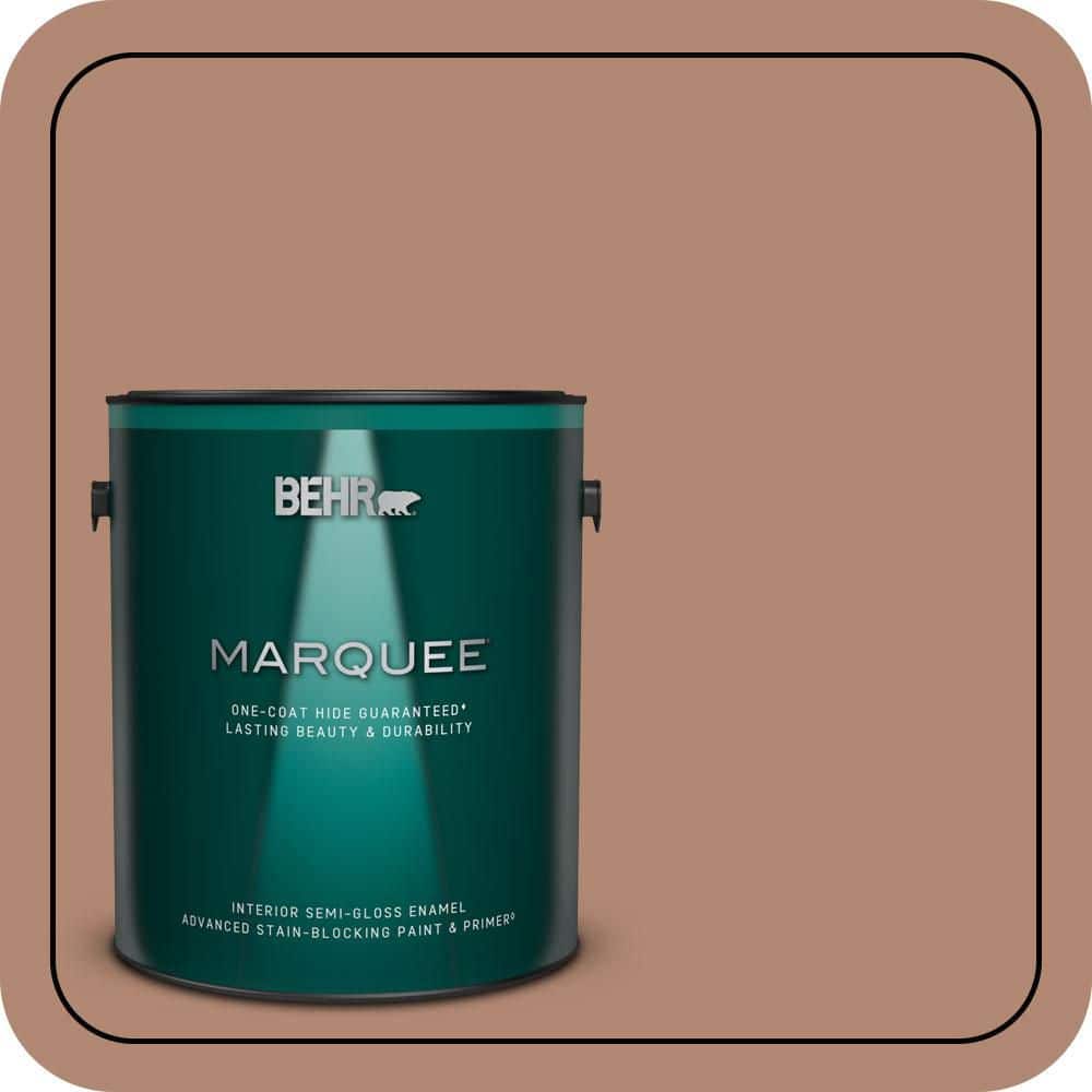 BEHR MARQUEE 1 gal. #S200-5 Minestrone One-Coat Hide Semi-Gloss Enamel Interior Paint & Primer (1)
