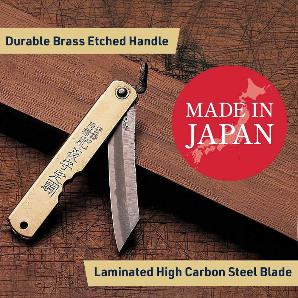 KINGS COUNTY TOOLS 7 in. Brass Folding Utility Knife (2)