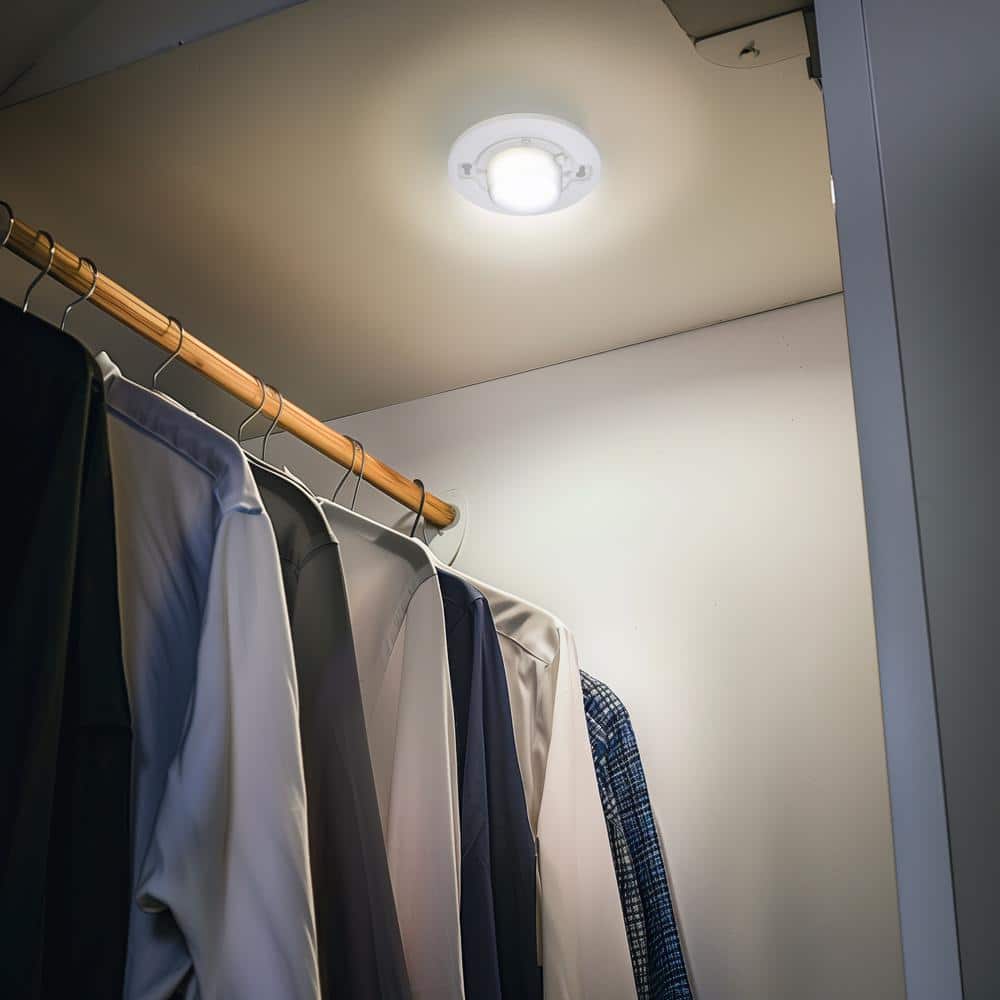 Novolink 5 in. 7.5-Watt White Switch Controlled LED Keyless Lampholder with Adjustable CCT 2700K, 3000K, 5000K (4)