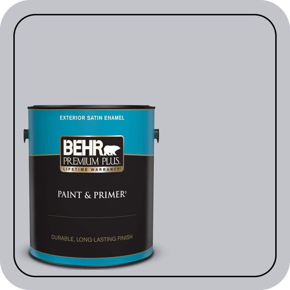 BEHR PREMIUM PLUS 1 gal. #N540-2 Glitter color Satin Enamel Exterior Paint & Primer