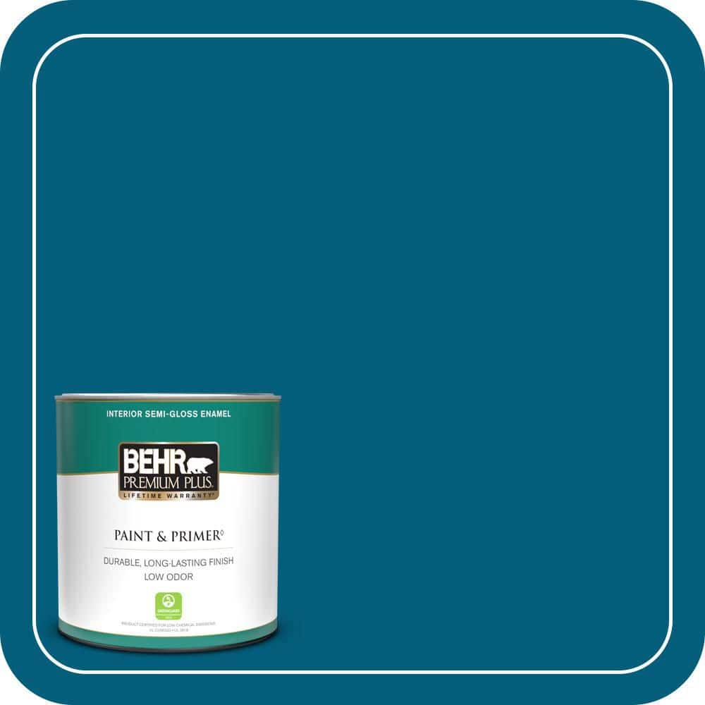 BEHR PREMIUM PLUS #MQ5-62 Blue Edge Enamel Low Odor & Primer (1)
