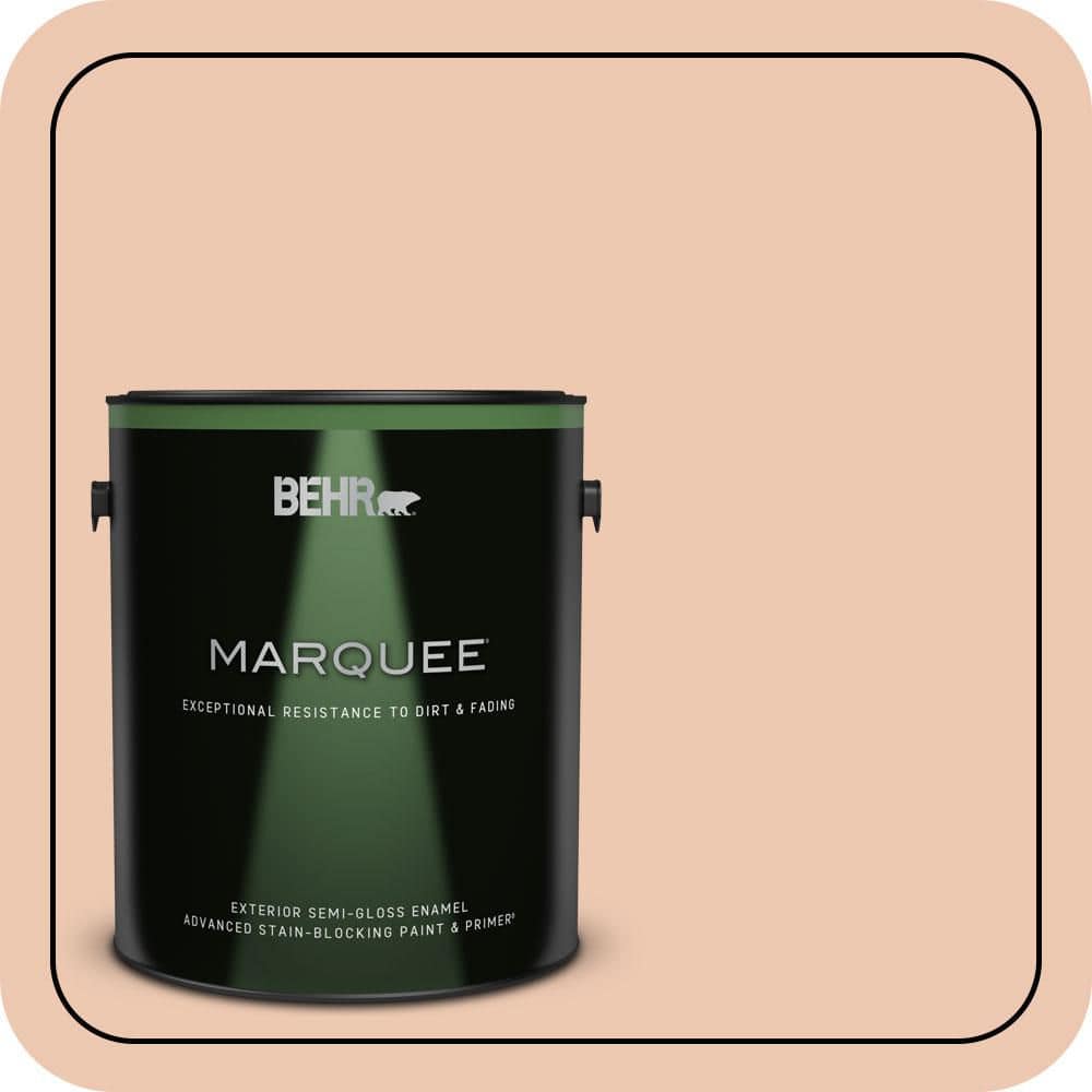 BEHR MARQUEE 1 gal. #MQ3-39 Sweet Pastel Semi-Gloss Enamel Exterior Paint & Primer