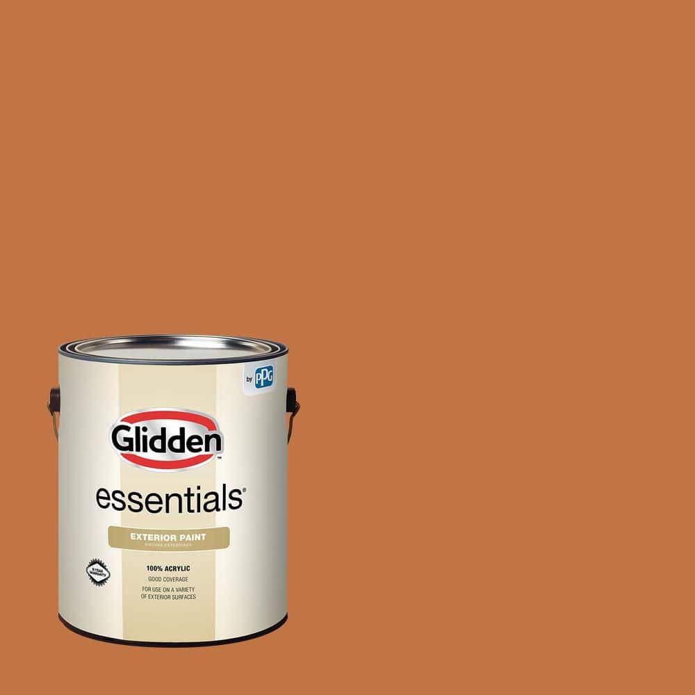 Glidden Essentials 1 gal. Ginger Root PPG1200-6 Flat Exterior Paint