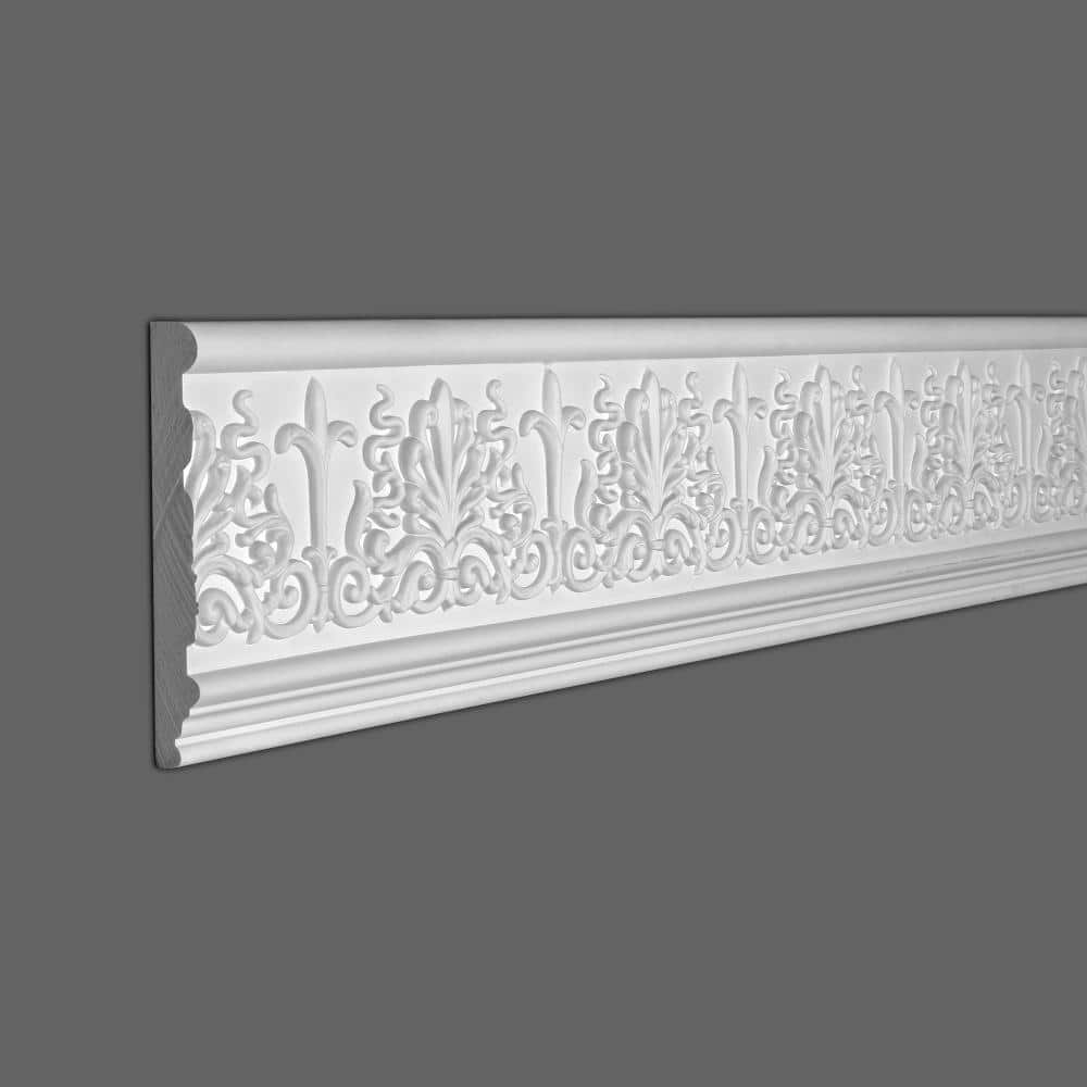 American Pro Decor 1 in. x 7-1/16 in. x 96 in. Decorative Leaves Polyurethane Frieze Moulding Pro Pack 16 LF (2-Pack) (2)