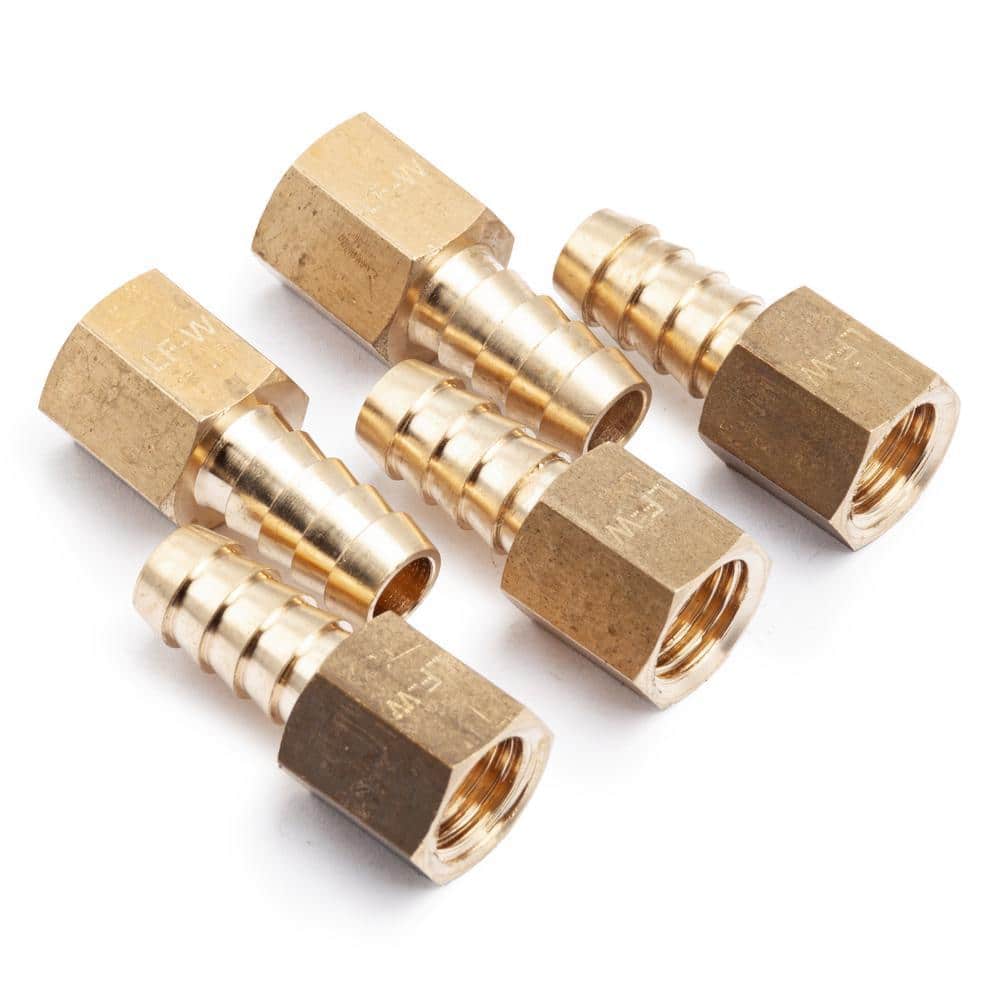 LTWFITTING 1/2 in. ID Hose Barb 3/8 in. FIP Lead Free Brass Adapter Fitting (1)