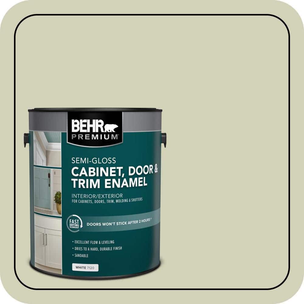 BEHR PREMIUM 1 gal. #S360-2 Breathe Semi-Gloss Enamel Interior/Exterior Cabinet, Door & Trim Paint