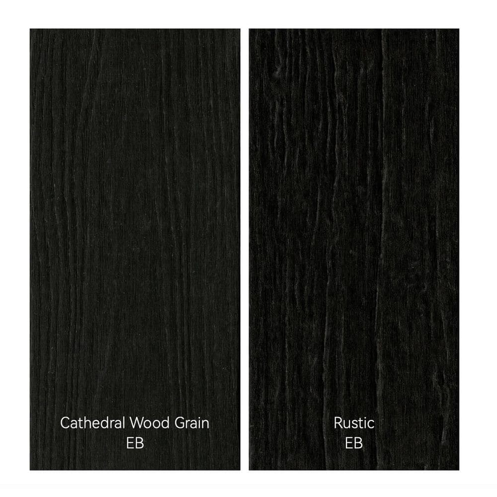 NewTechWood Cortes Plus 0.88 in. x 5.43 in. x 8 ft. Rustic and Wood Grain Indian Ebony Composite Deck Board (3)