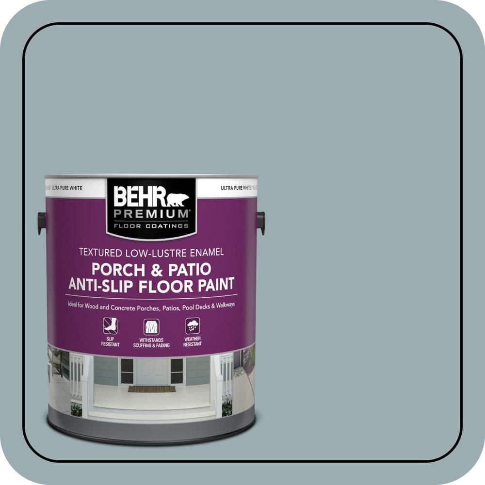 BEHR PREMIUM 1 gal. #PFC-52 Polar Drift Textured Low-Lustre Enamel Interior/Exterior Porch and Patio Anti-Slip Floor Paint